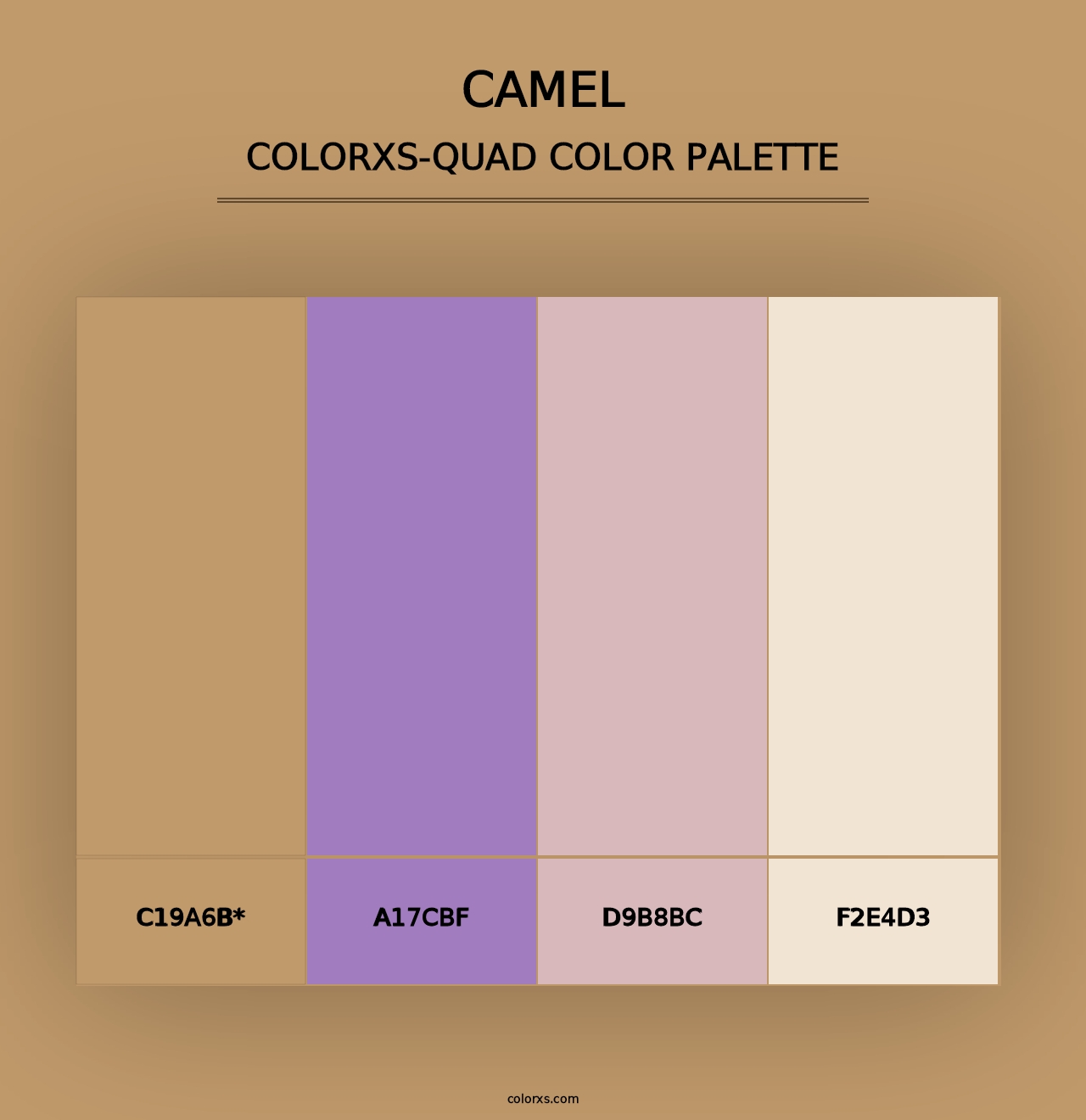 Camel - Colorxs Quad Palette