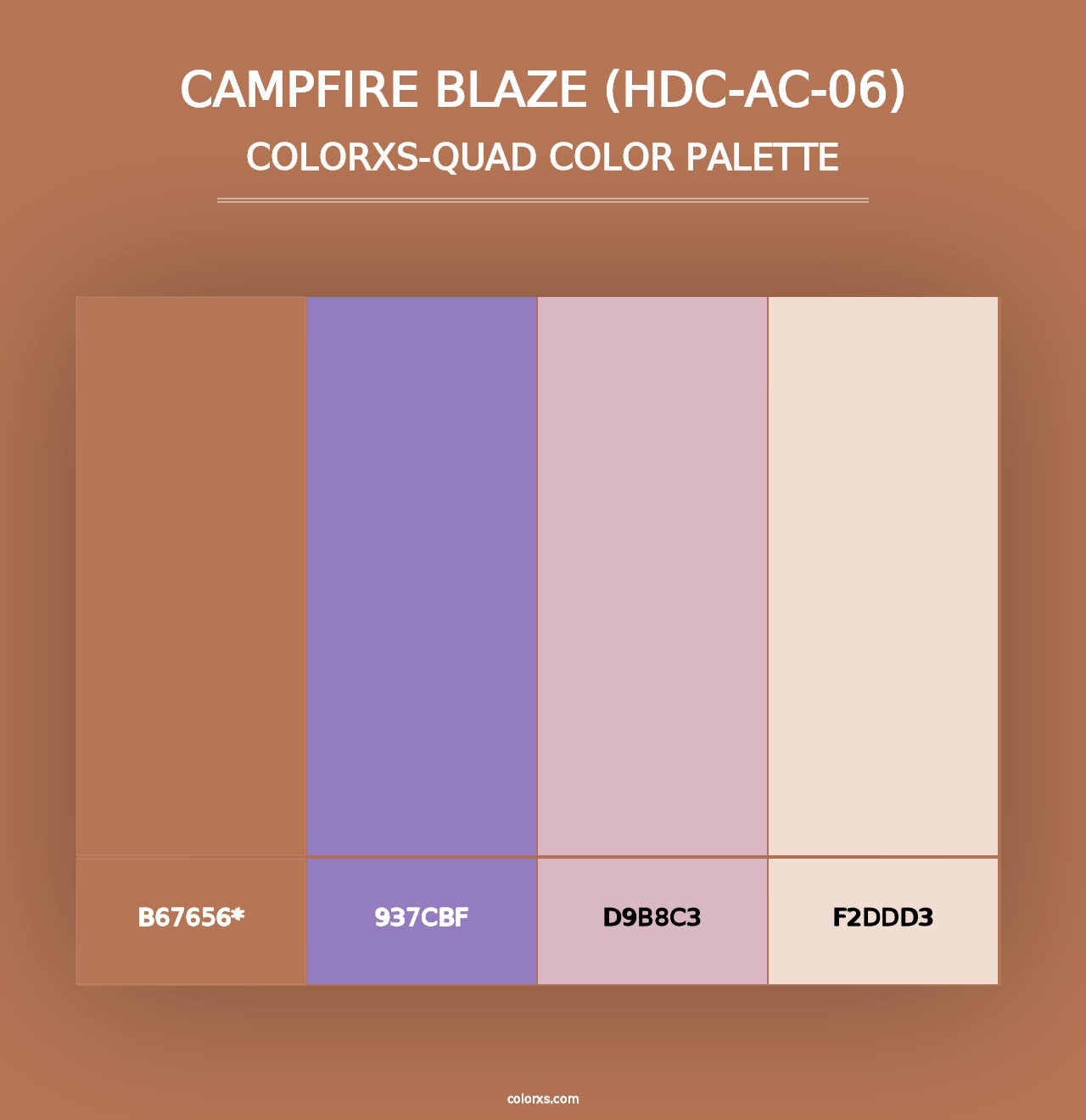 Campfire Blaze (HDC-AC-06) - Colorxs Quad Palette