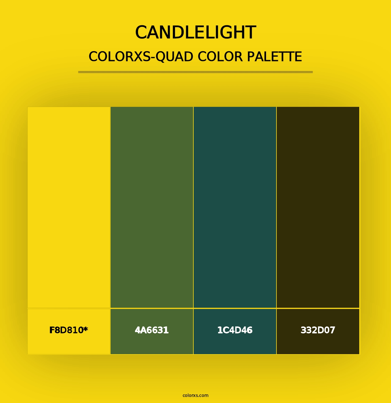 Candlelight - Colorxs Quad Palette