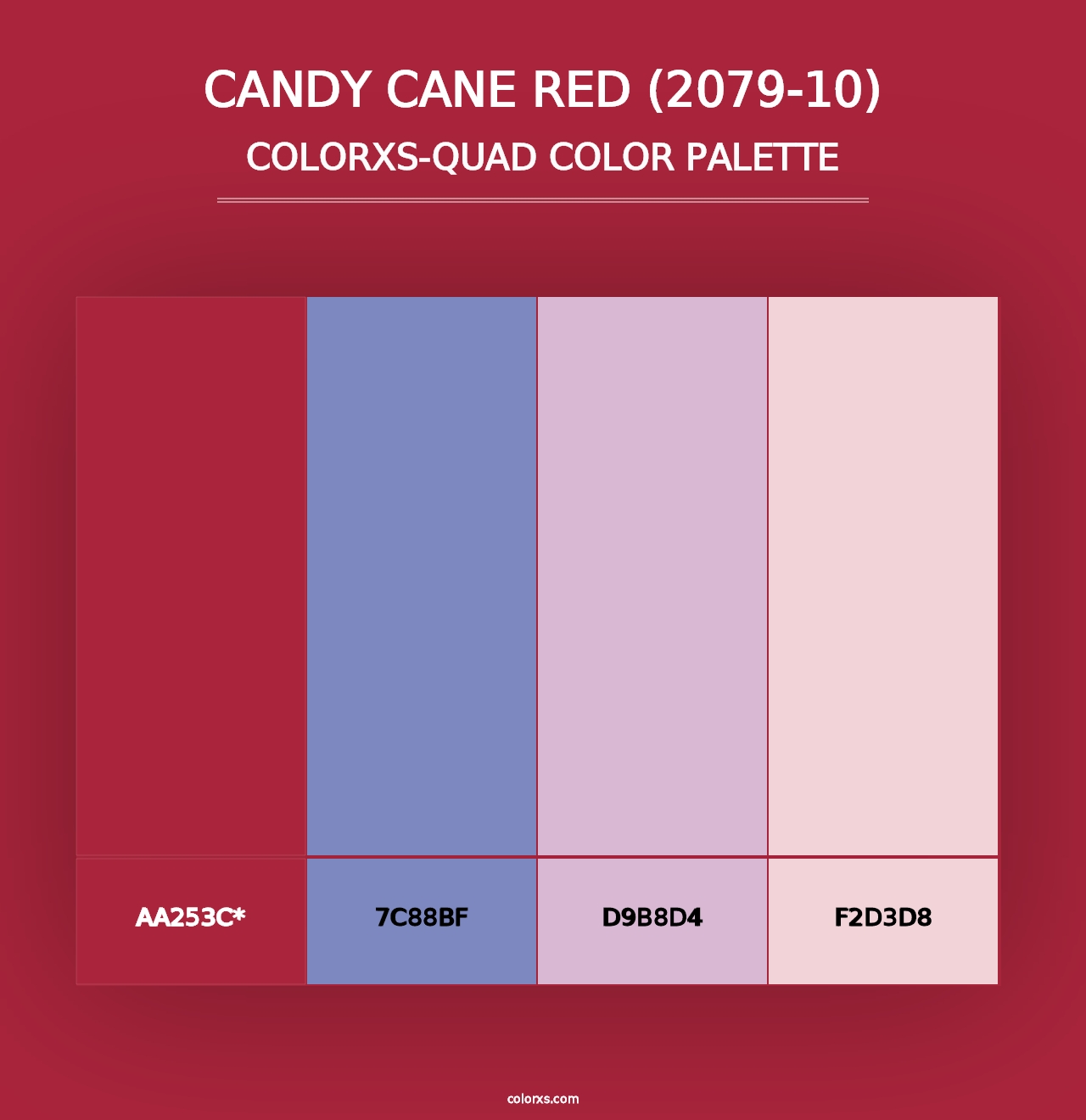 Candy Cane Red (2079-10) - Colorxs Quad Palette