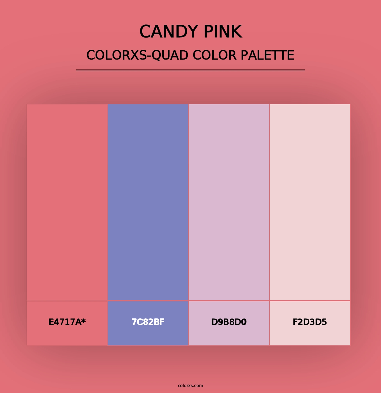 Candy pink - Colorxs Quad Palette