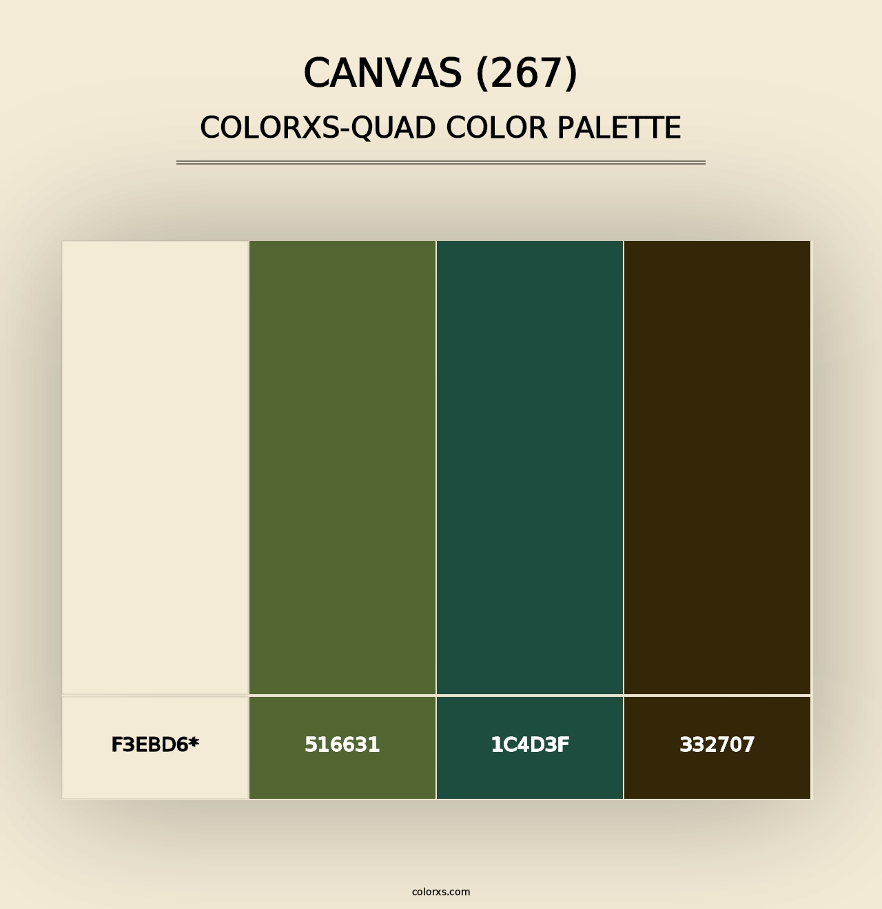 Canvas (267) - Colorxs Quad Palette