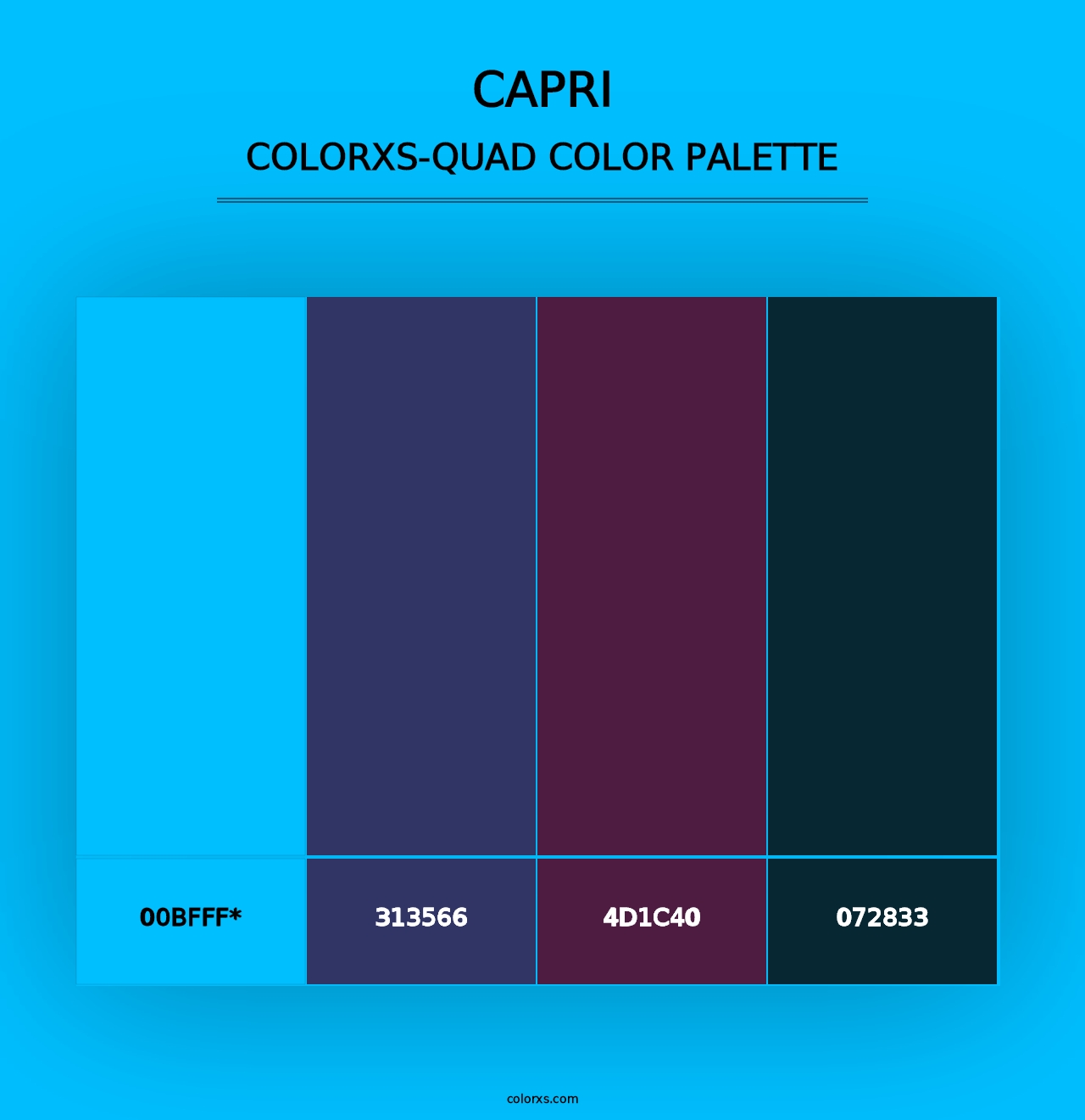 Capri - Colorxs Quad Palette