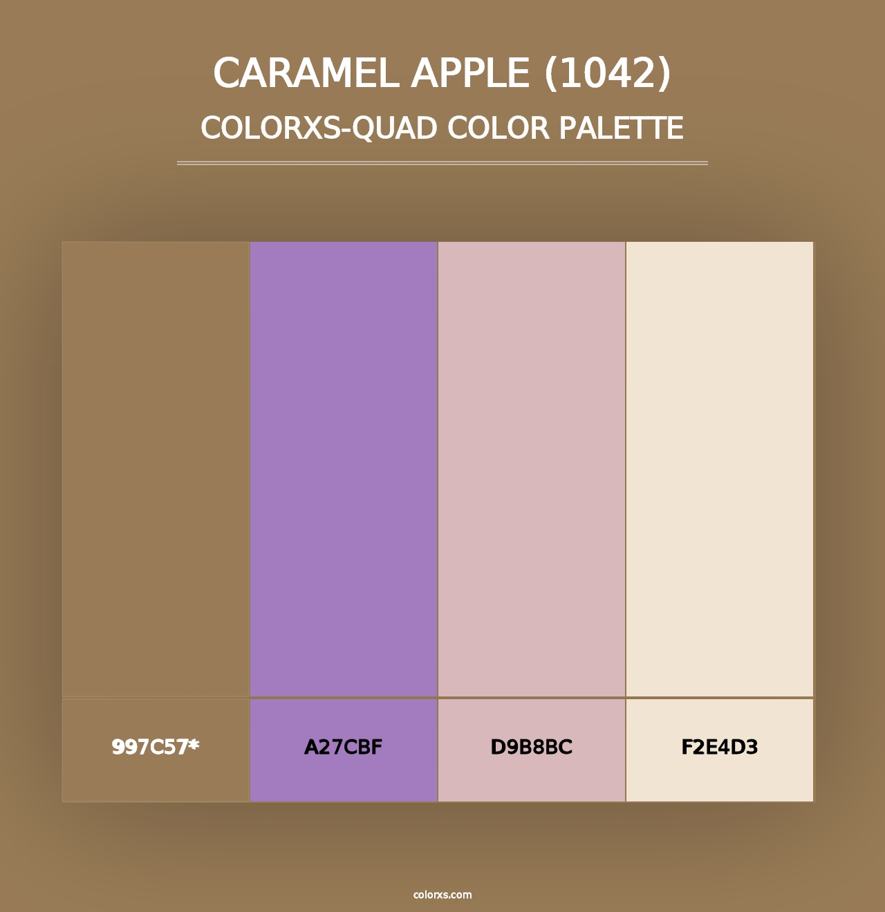 Caramel Apple (1042) - Colorxs Quad Palette