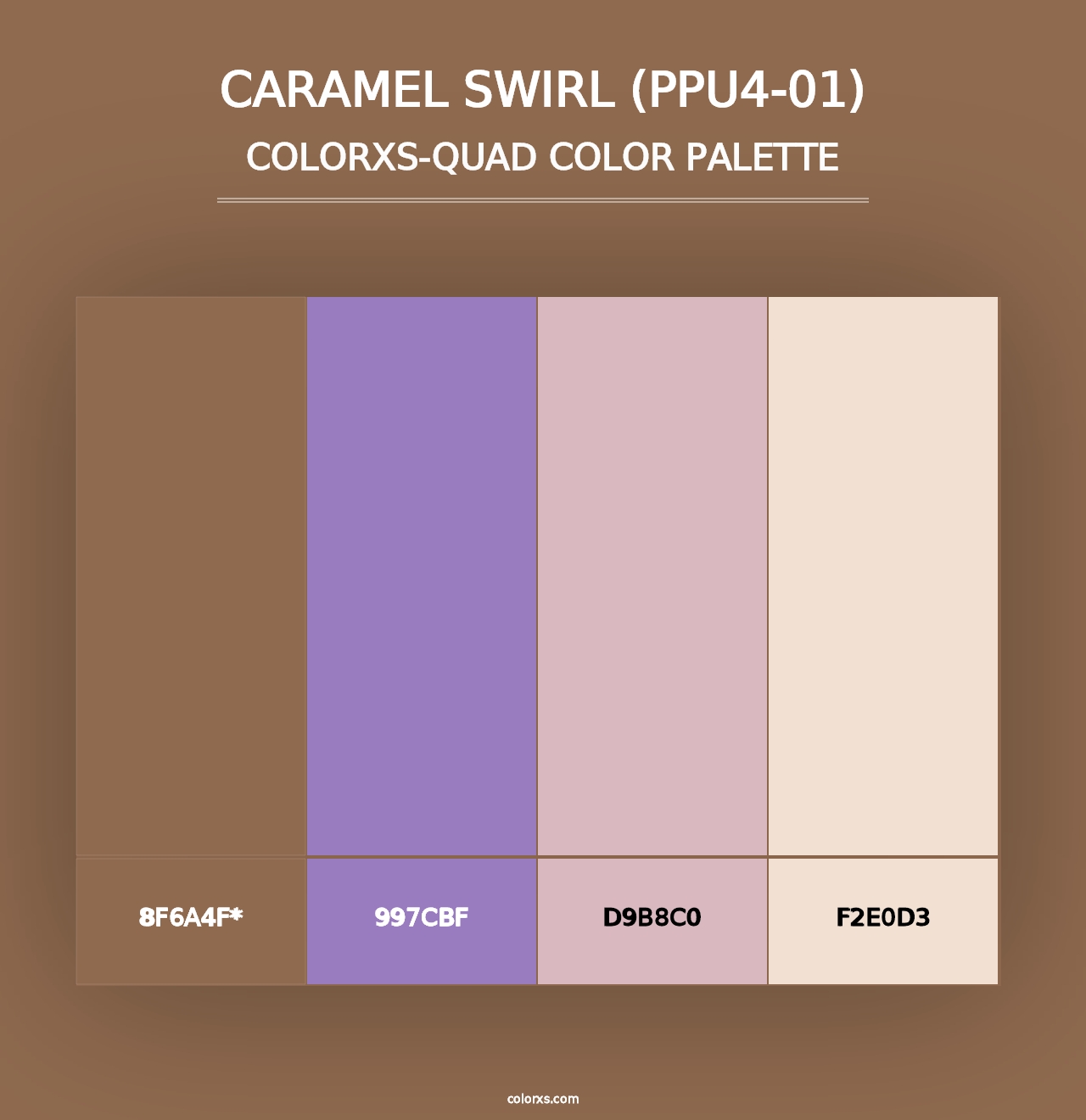 Caramel Swirl (PPU4-01) - Colorxs Quad Palette