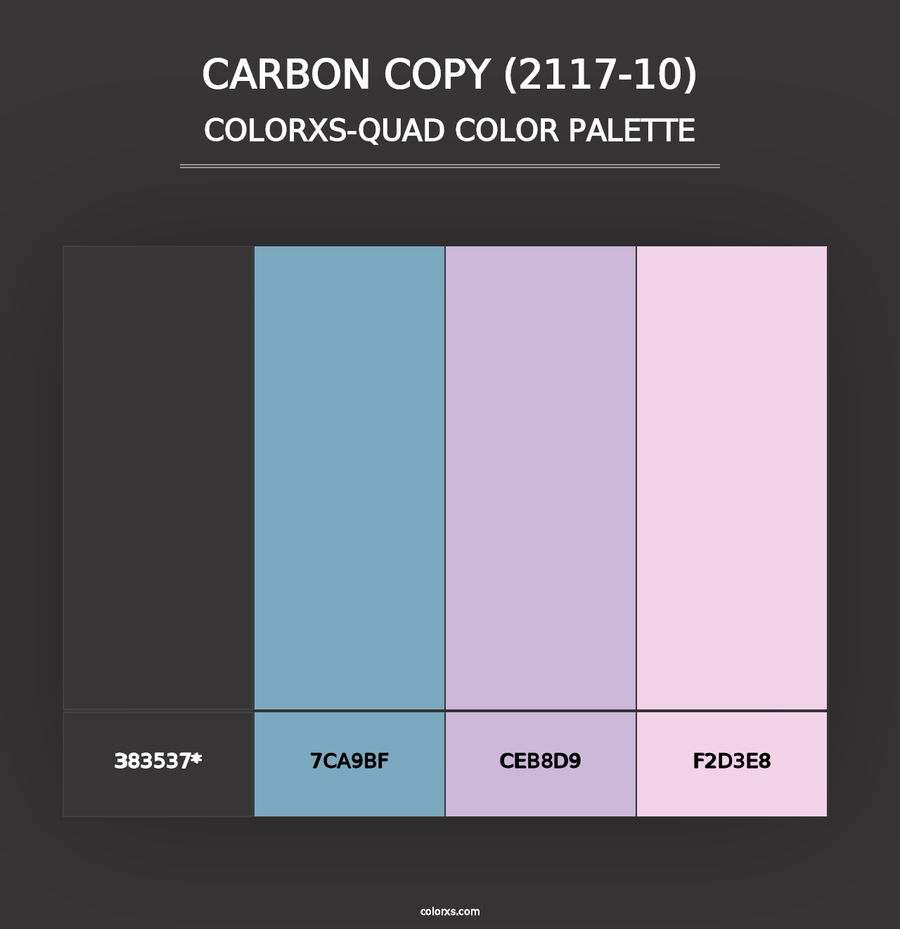 Carbon Copy (2117-10) - Colorxs Quad Palette