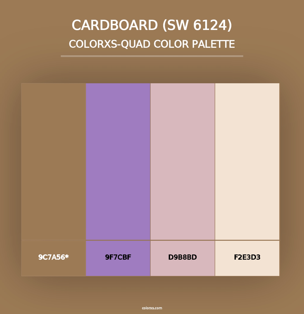 Cardboard (SW 6124) - Colorxs Quad Palette