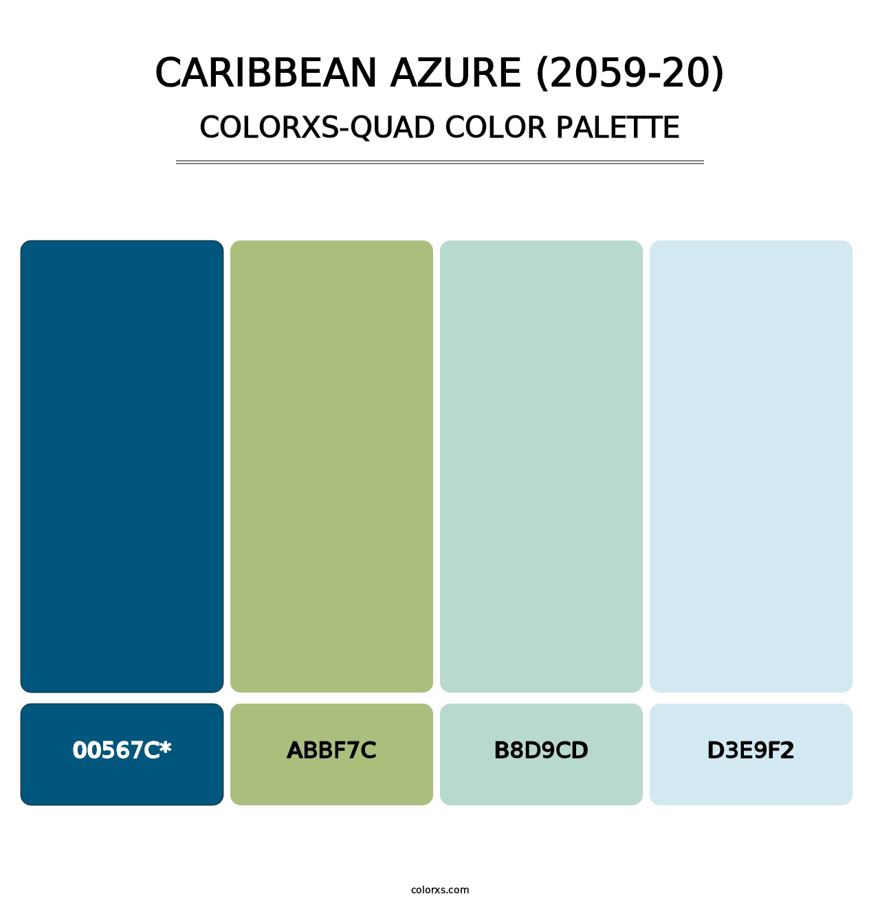 Caribbean Azure (2059-20) - Colorxs Quad Palette