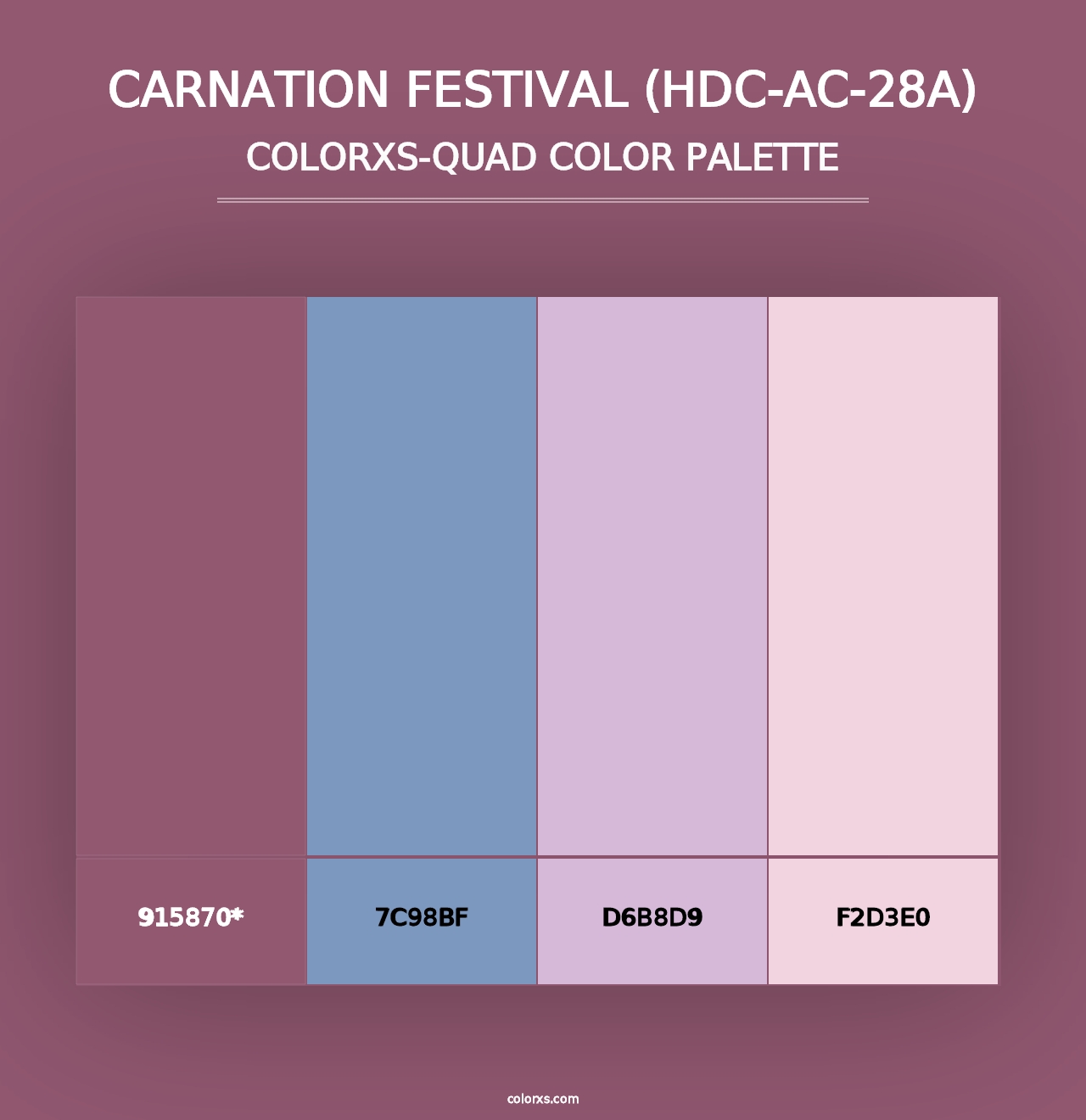 Carnation Festival (HDC-AC-28A) - Colorxs Quad Palette