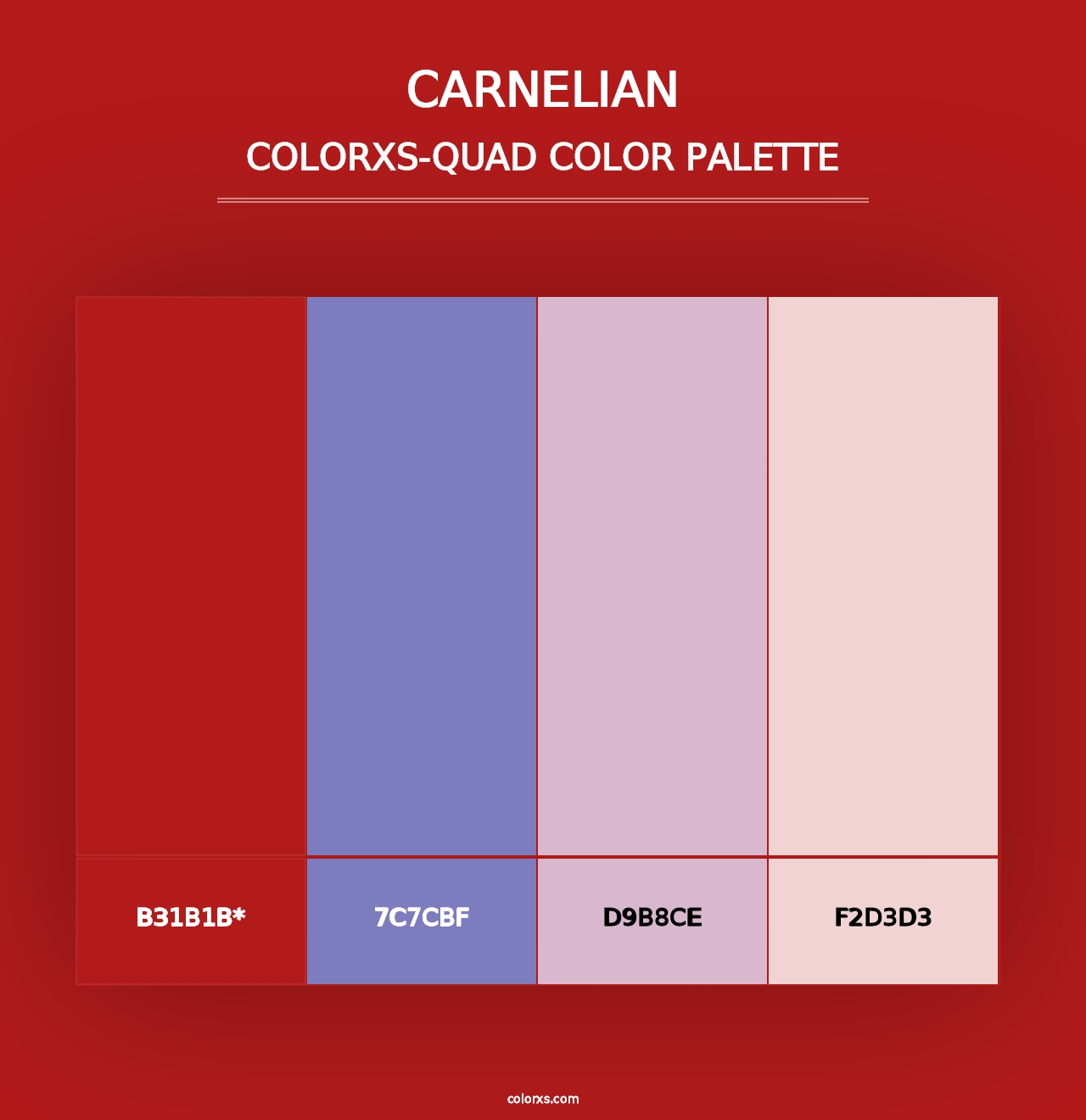 Carnelian - Colorxs Quad Palette