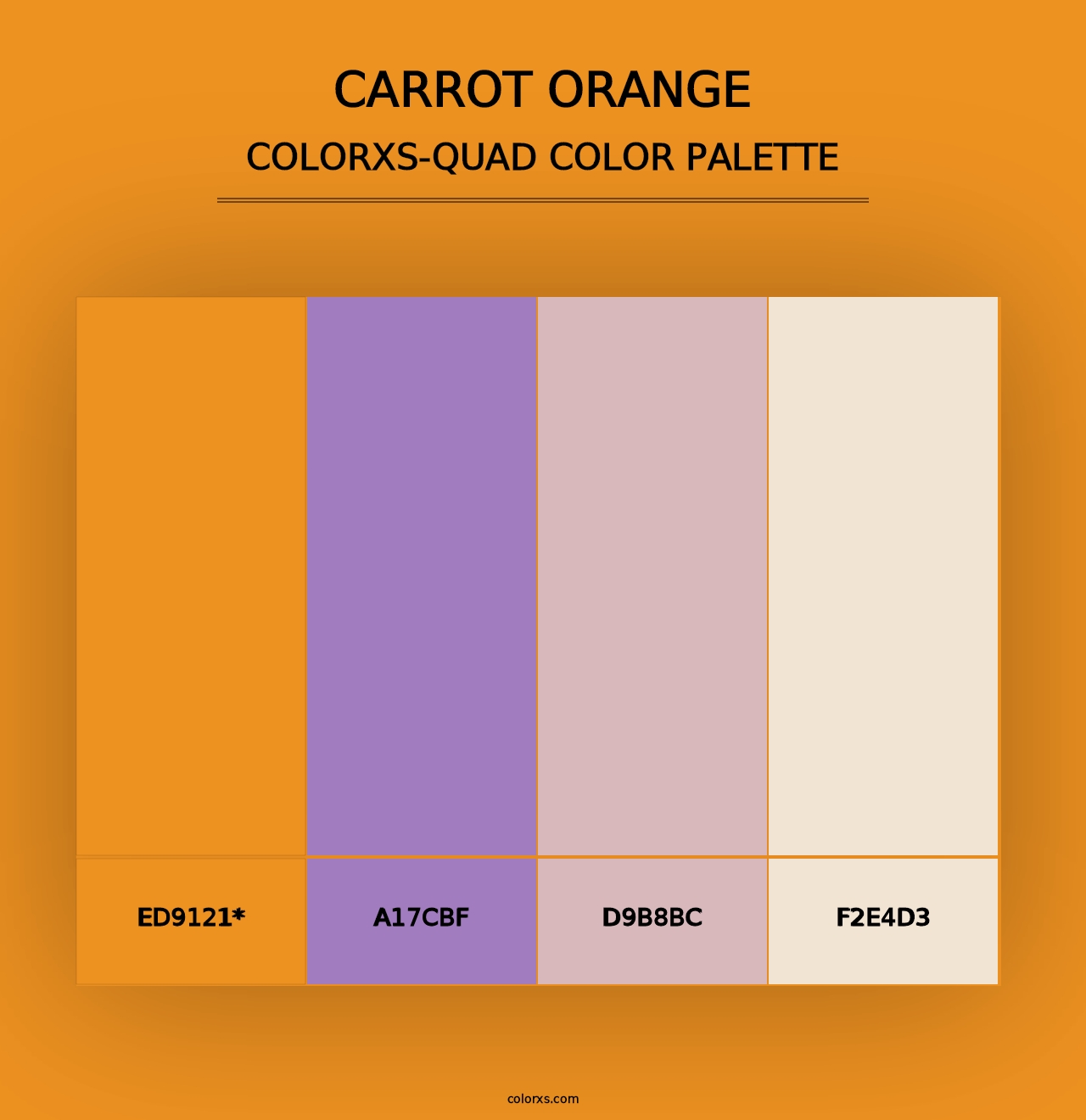 Carrot Orange - Colorxs Quad Palette