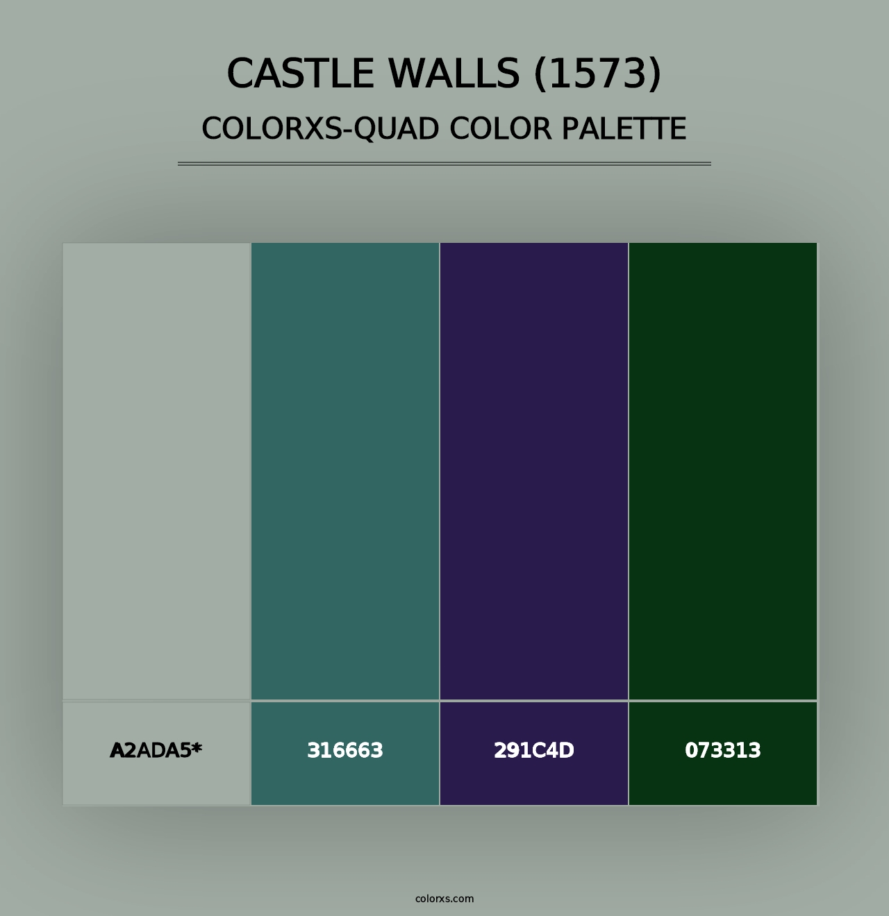 Castle Walls (1573) - Colorxs Quad Palette