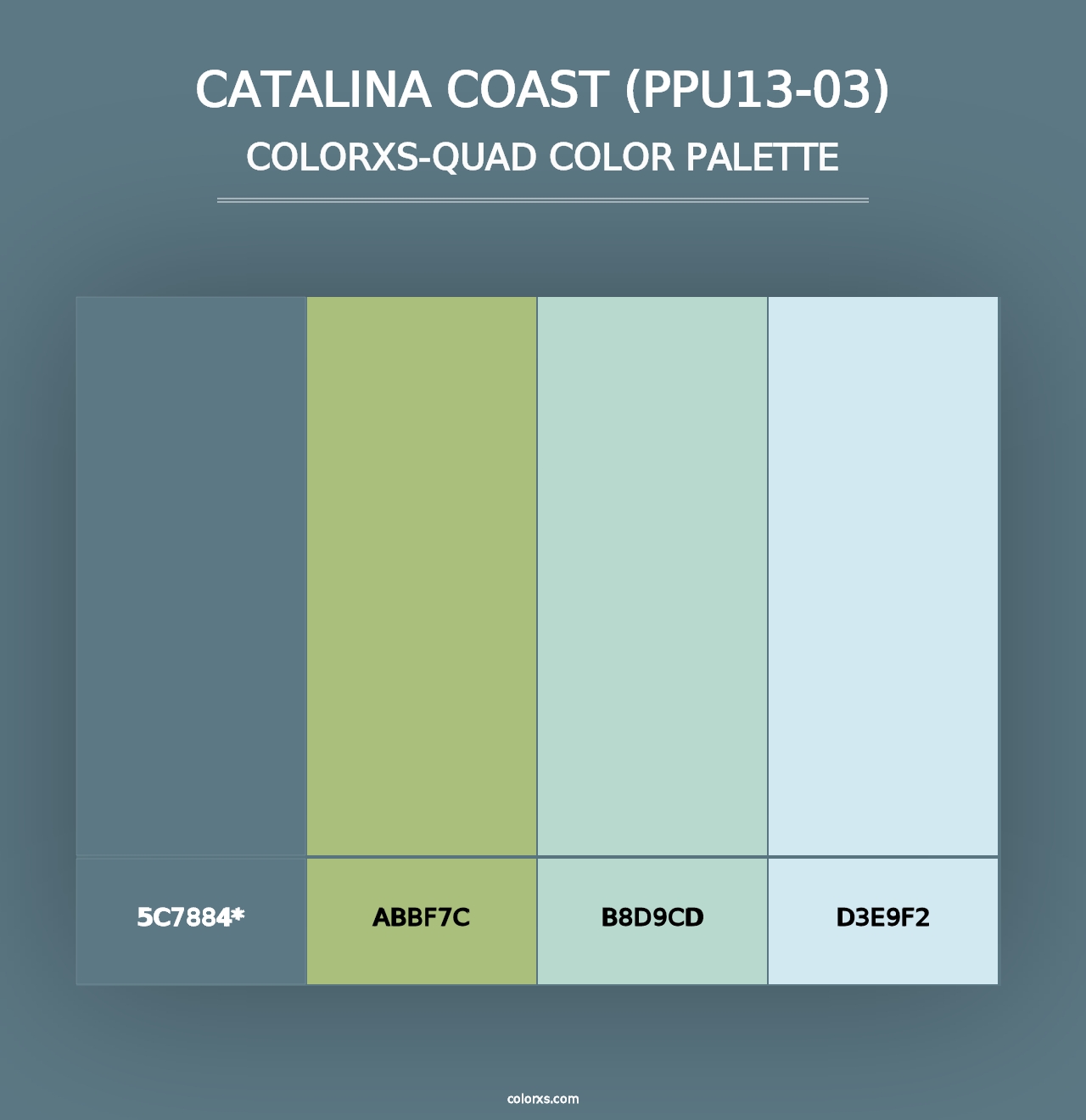 Catalina Coast (PPU13-03) - Colorxs Quad Palette