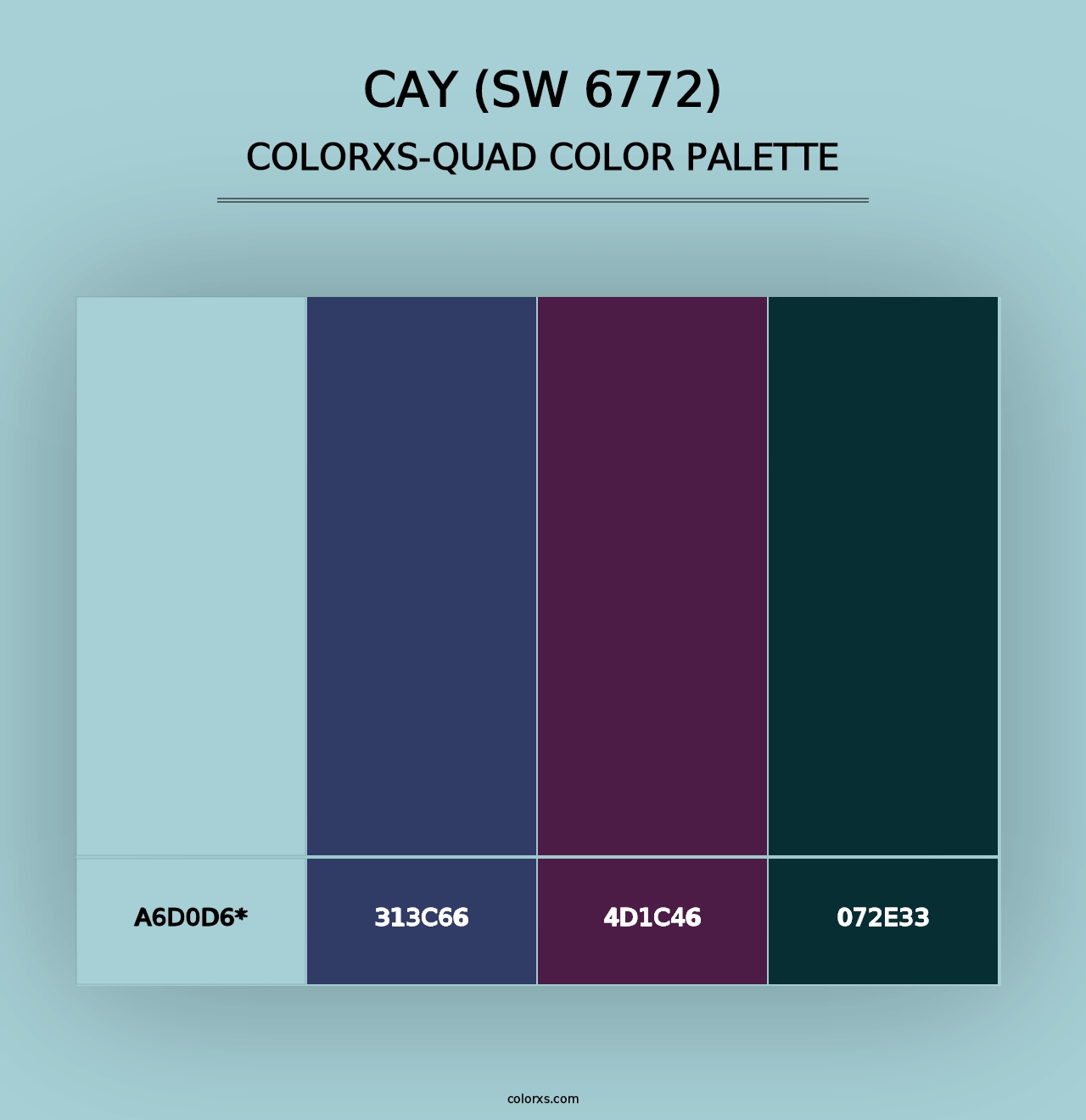 Cay (SW 6772) - Colorxs Quad Palette