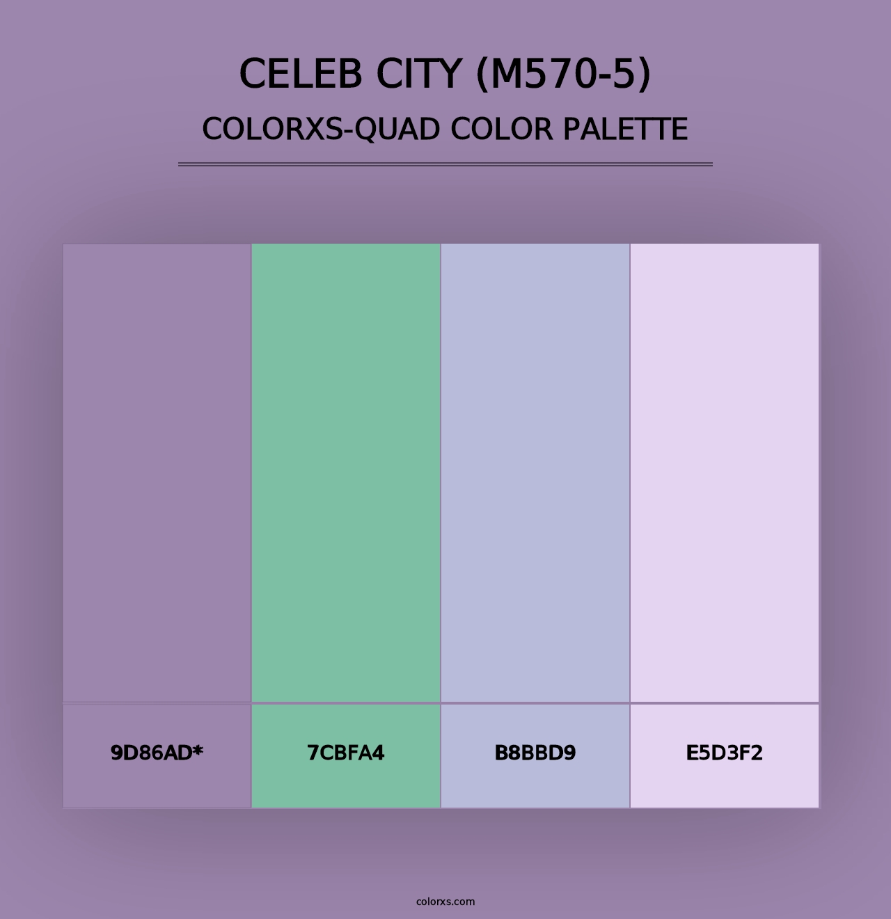 Celeb City (M570-5) - Colorxs Quad Palette