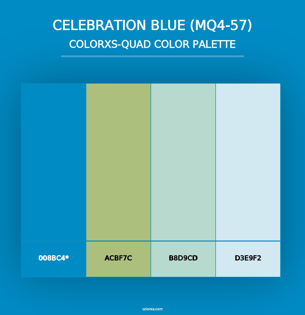 Celebration Blue (MQ4-57) - Colorxs Quad Palette