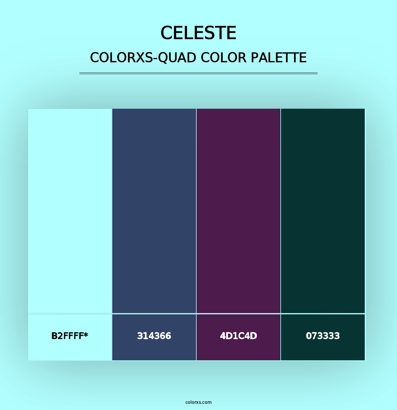 Celeste - Colorxs Quad Palette