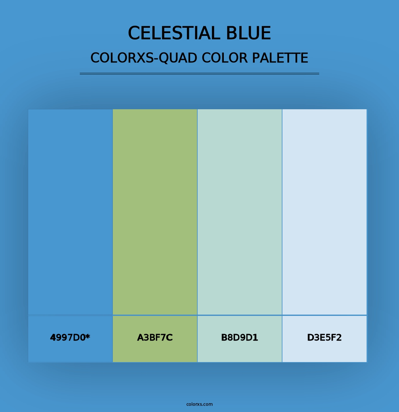 Celestial Blue - Colorxs Quad Palette