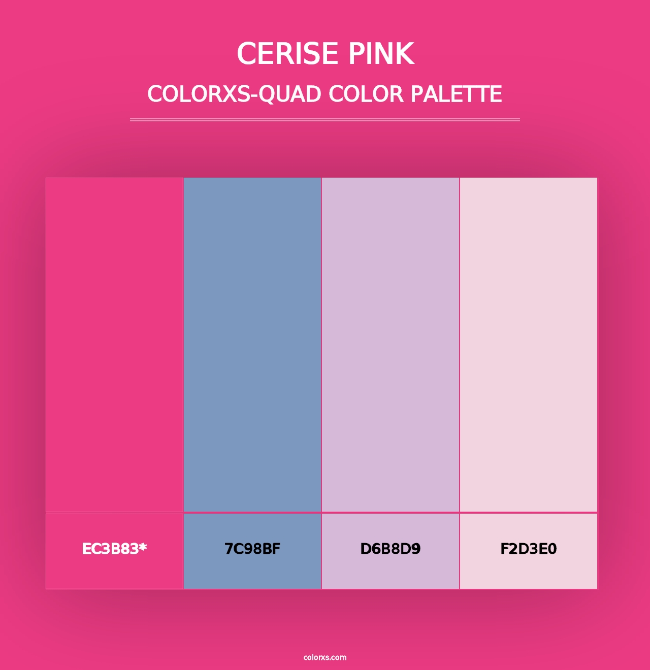 Cerise Pink - Colorxs Quad Palette