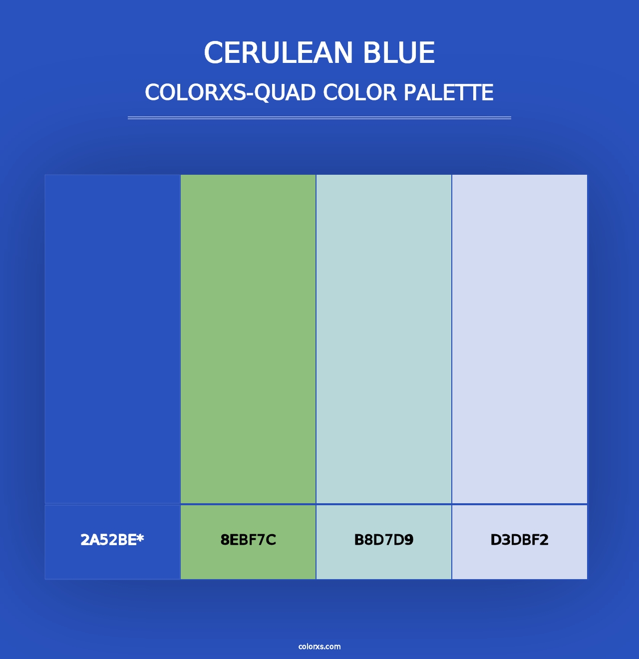 Cerulean blue - Colorxs Quad Palette