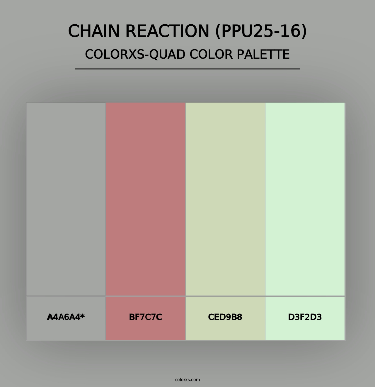 Chain Reaction (PPU25-16) - Colorxs Quad Palette