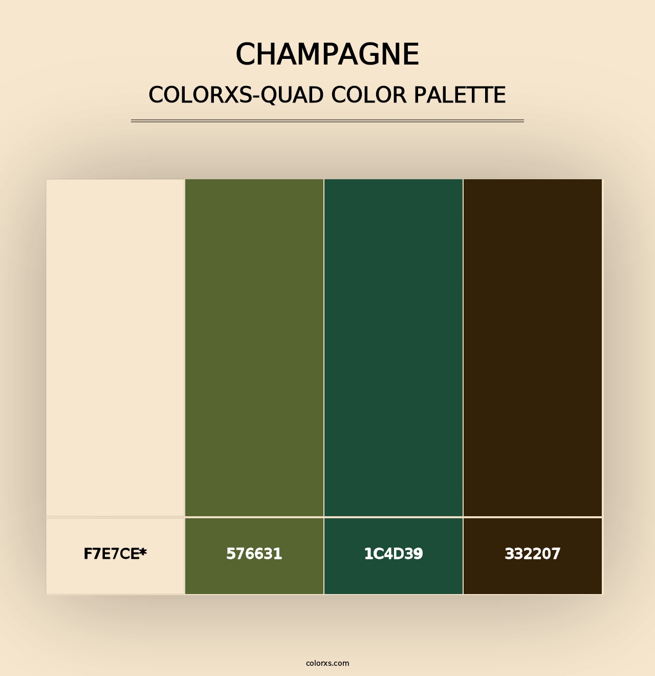 Champagne - Colorxs Quad Palette