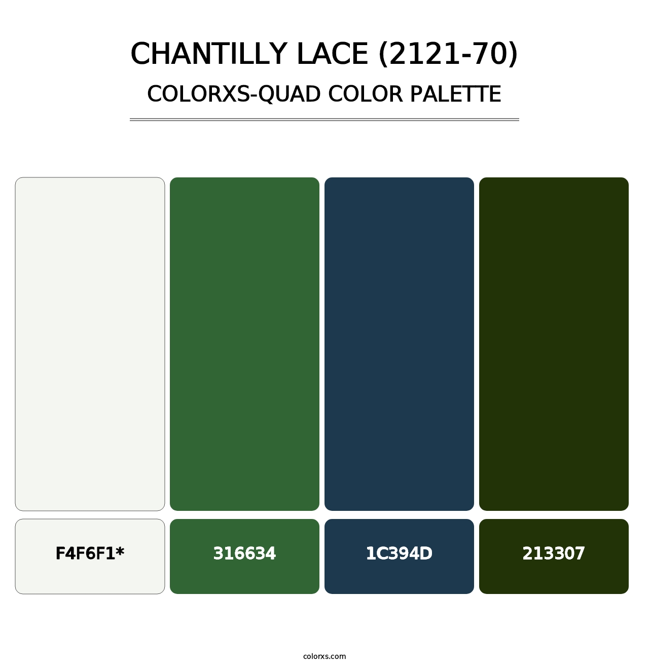 Chantilly Lace (2121-70) - Colorxs Quad Palette