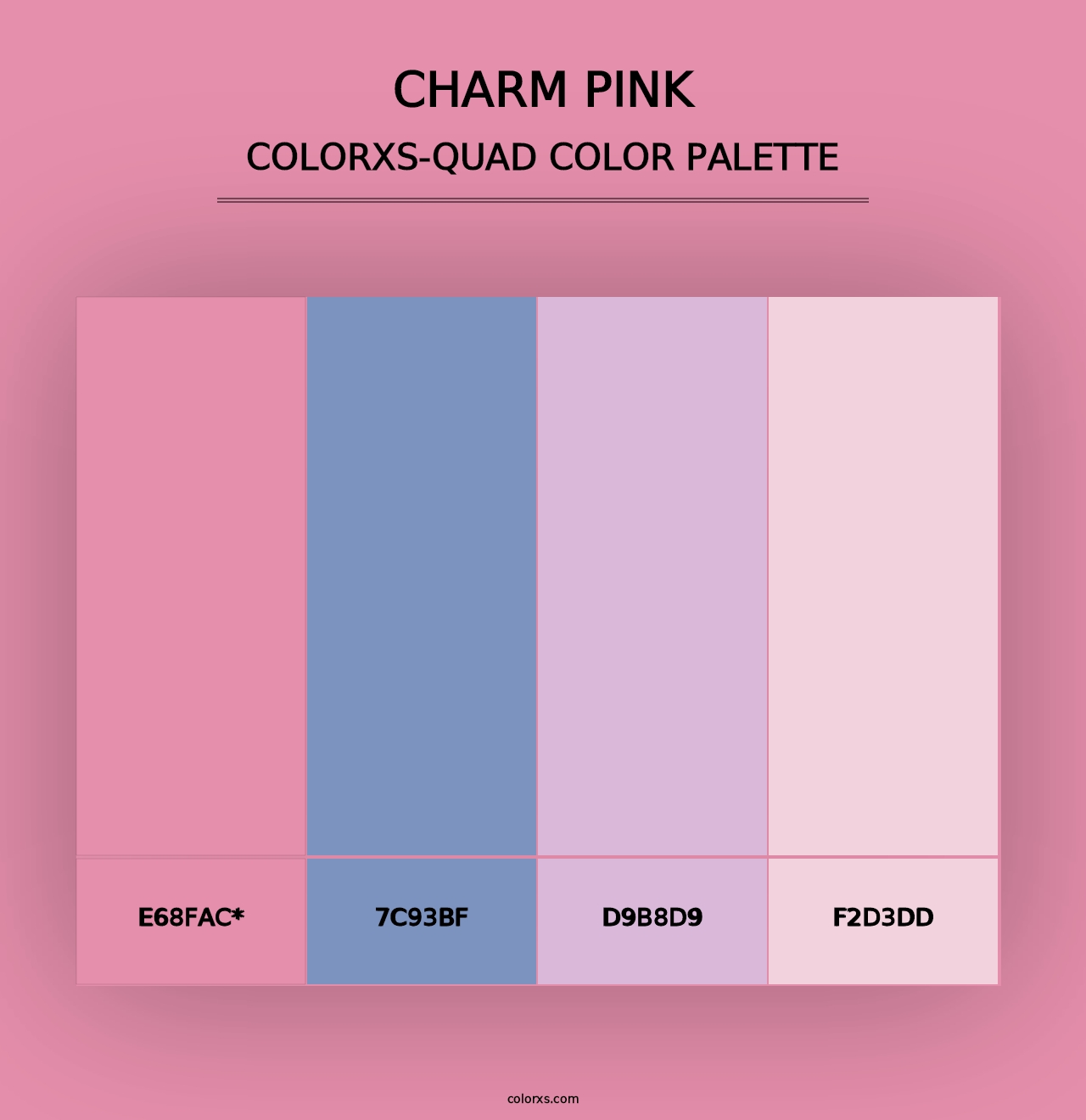 Charm Pink - Colorxs Quad Palette