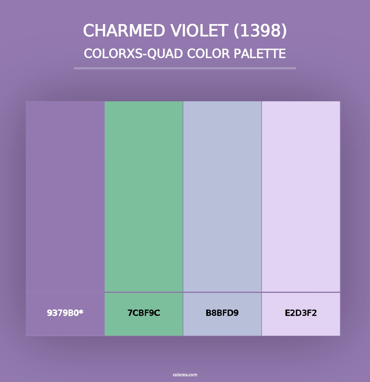 Charmed Violet (1398) - Colorxs Quad Palette