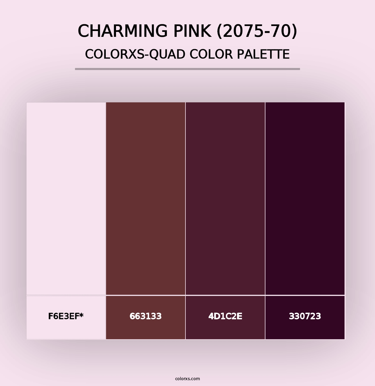 Charming Pink (2075-70) - Colorxs Quad Palette