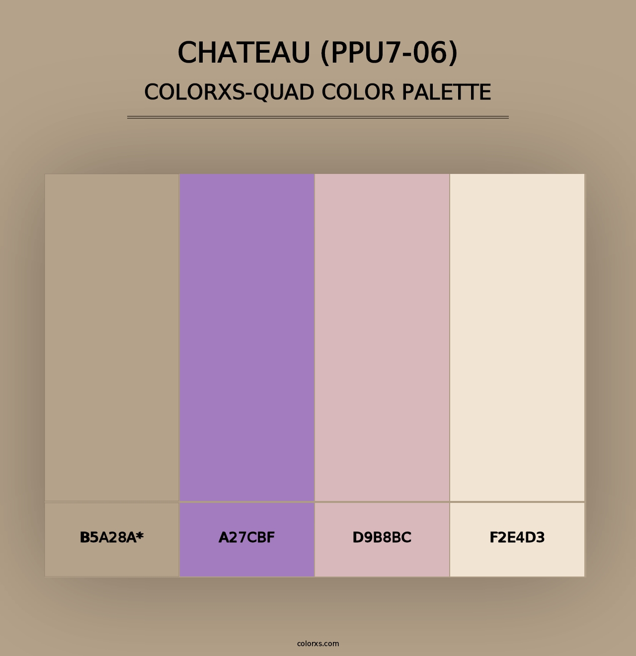 Chateau (PPU7-06) - Colorxs Quad Palette