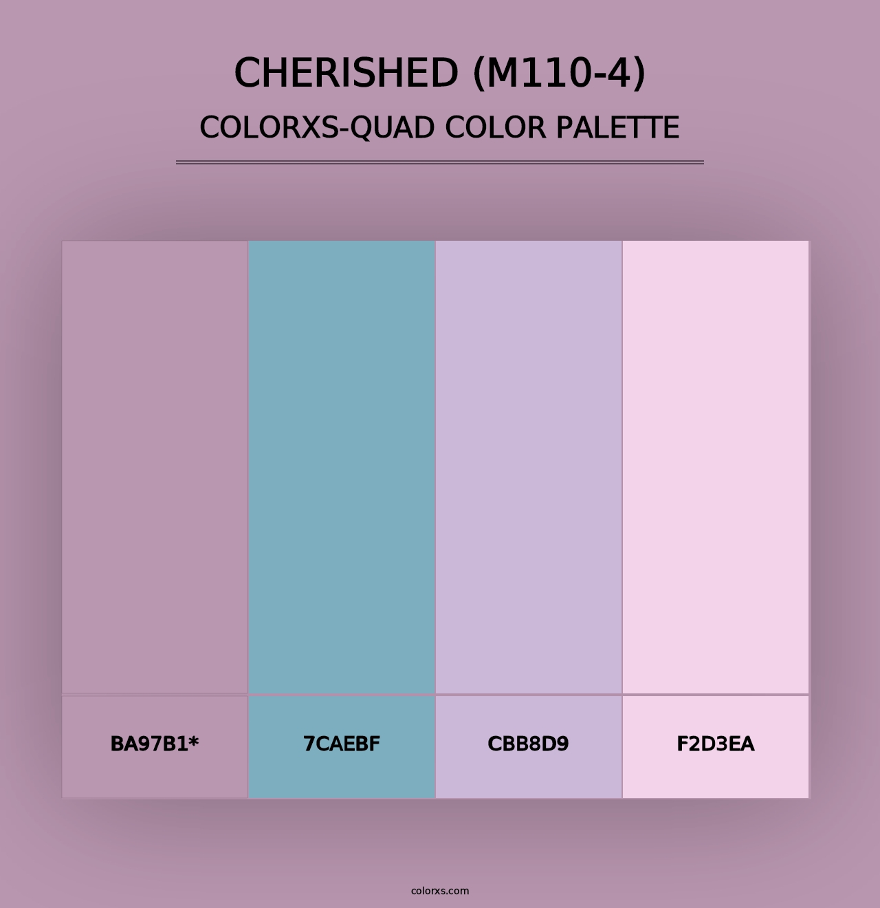 Cherished (M110-4) - Colorxs Quad Palette