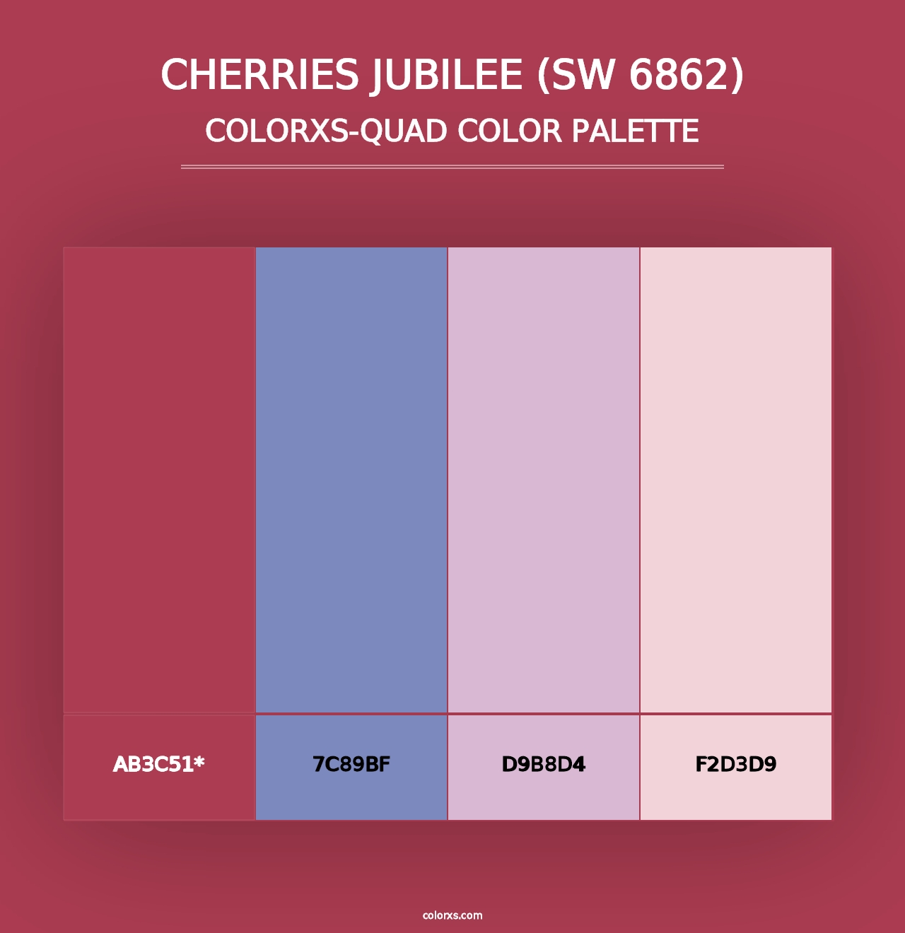 Cherries Jubilee (SW 6862) - Colorxs Quad Palette