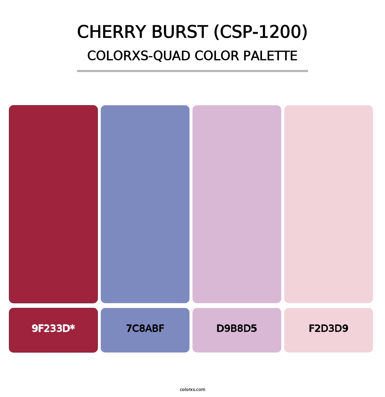 Cherry Burst (CSP-1200) - Colorxs Quad Palette