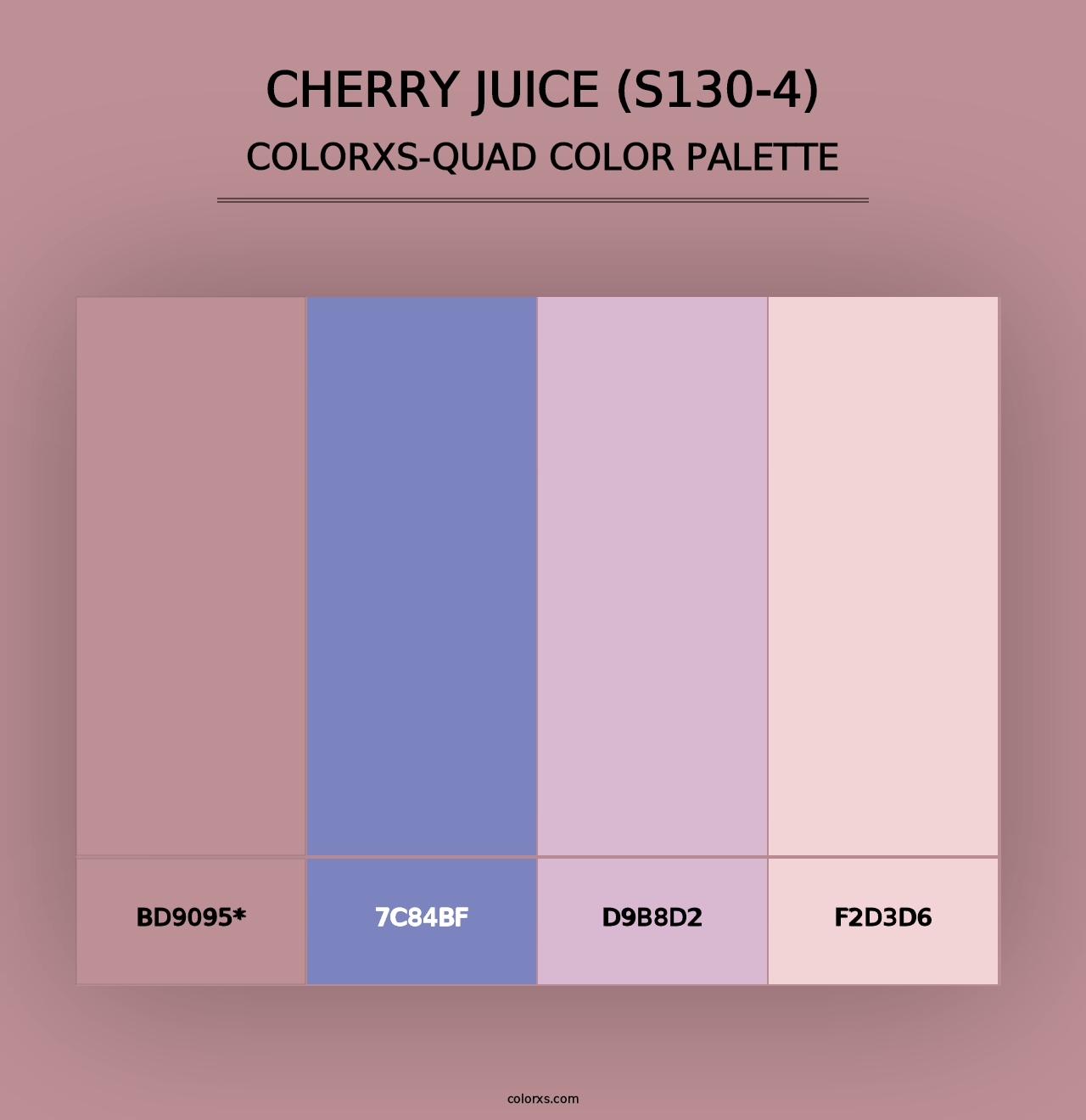 Cherry Juice (S130-4) - Colorxs Quad Palette