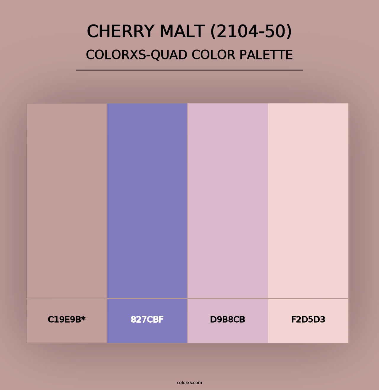 Cherry Malt (2104-50) - Colorxs Quad Palette