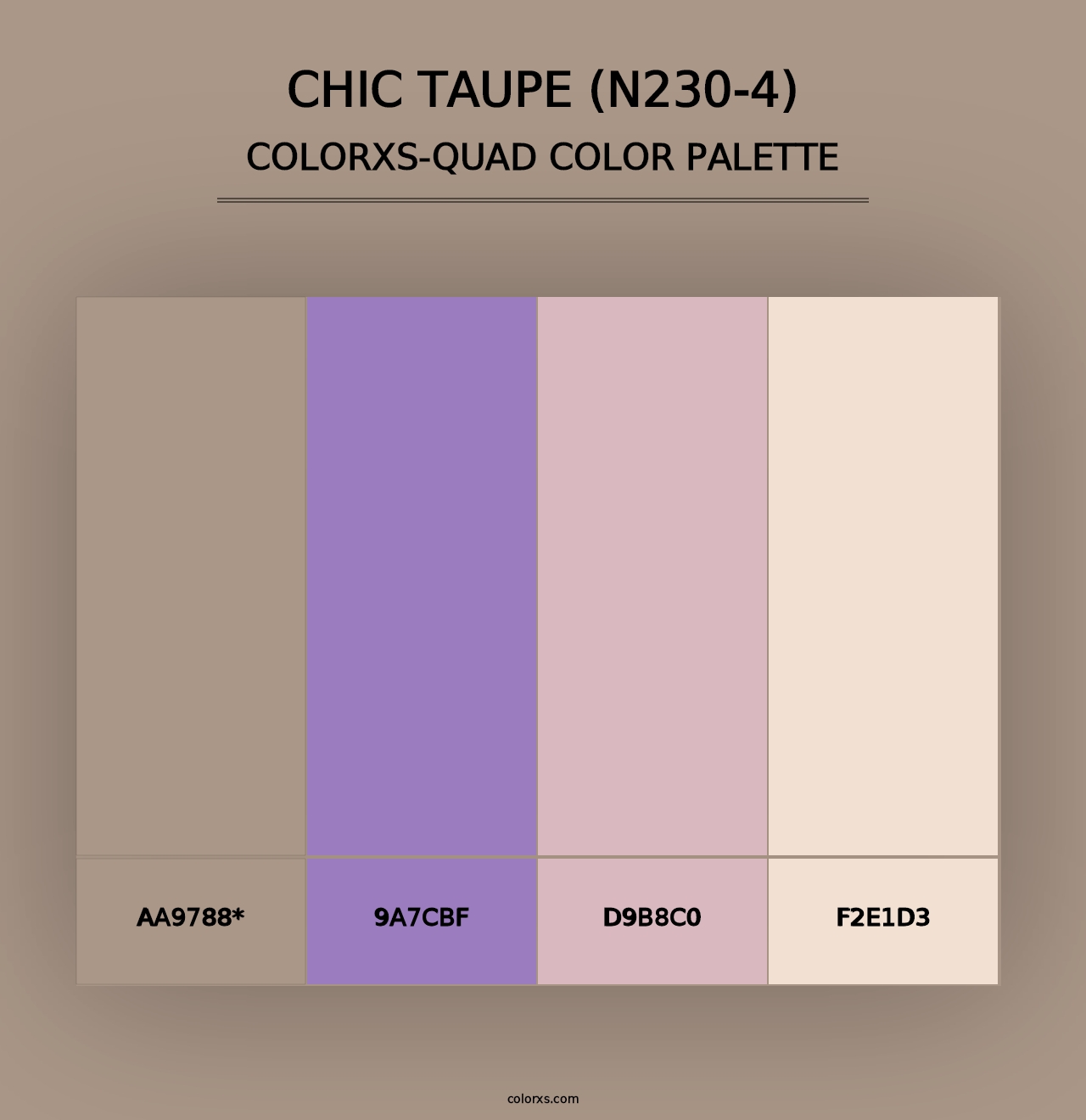 Chic Taupe (N230-4) - Colorxs Quad Palette