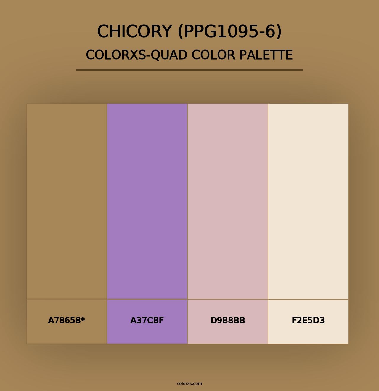 Chicory (PPG1095-6) - Colorxs Quad Palette