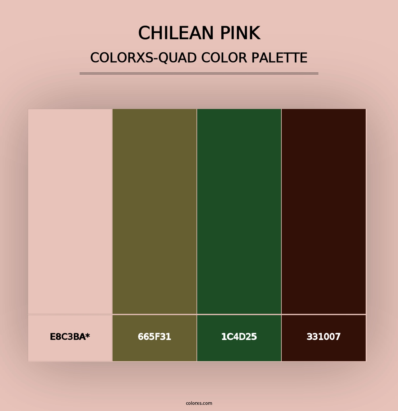 Chilean Pink - Colorxs Quad Palette