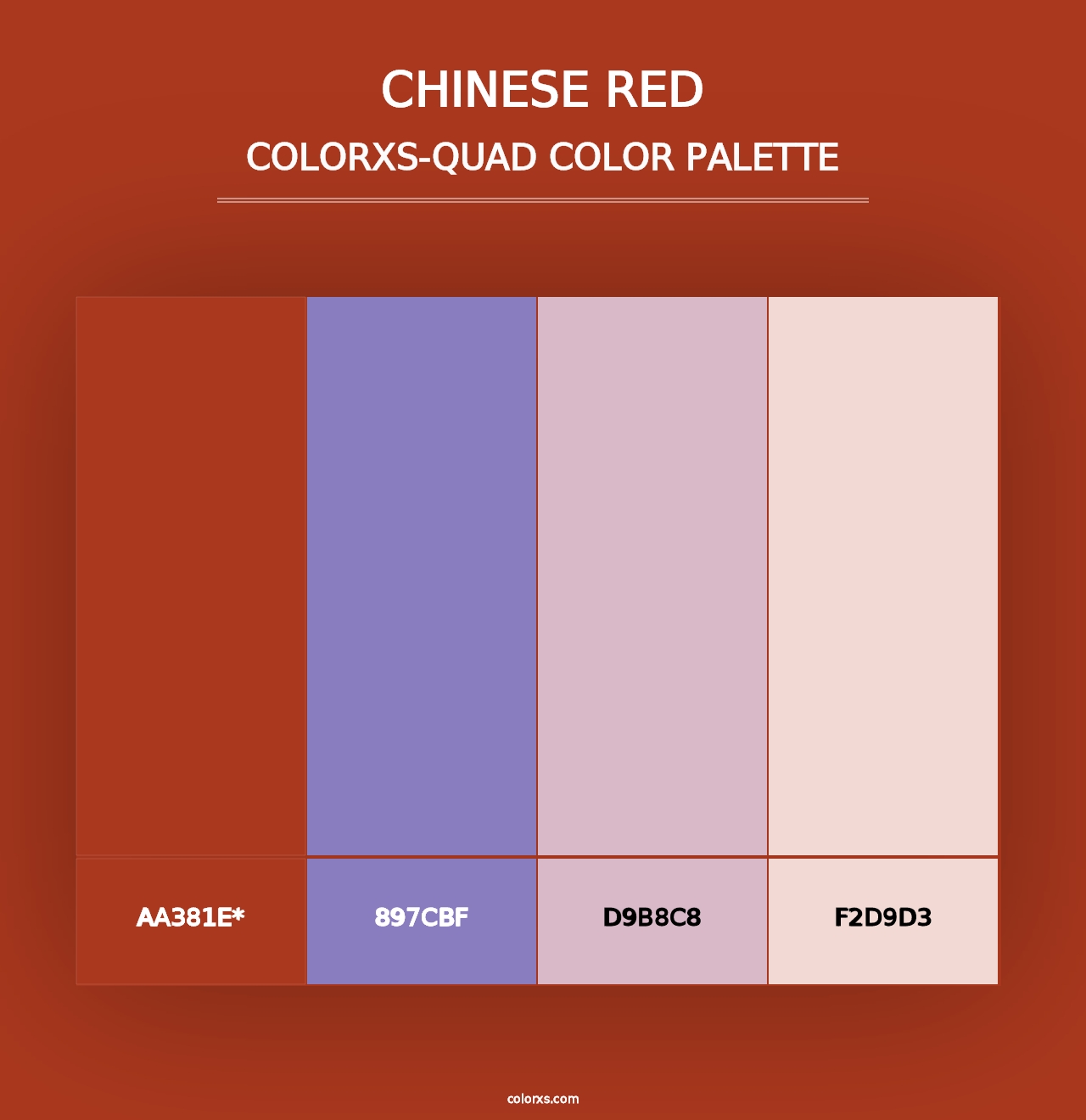 Chinese Red - Colorxs Quad Palette