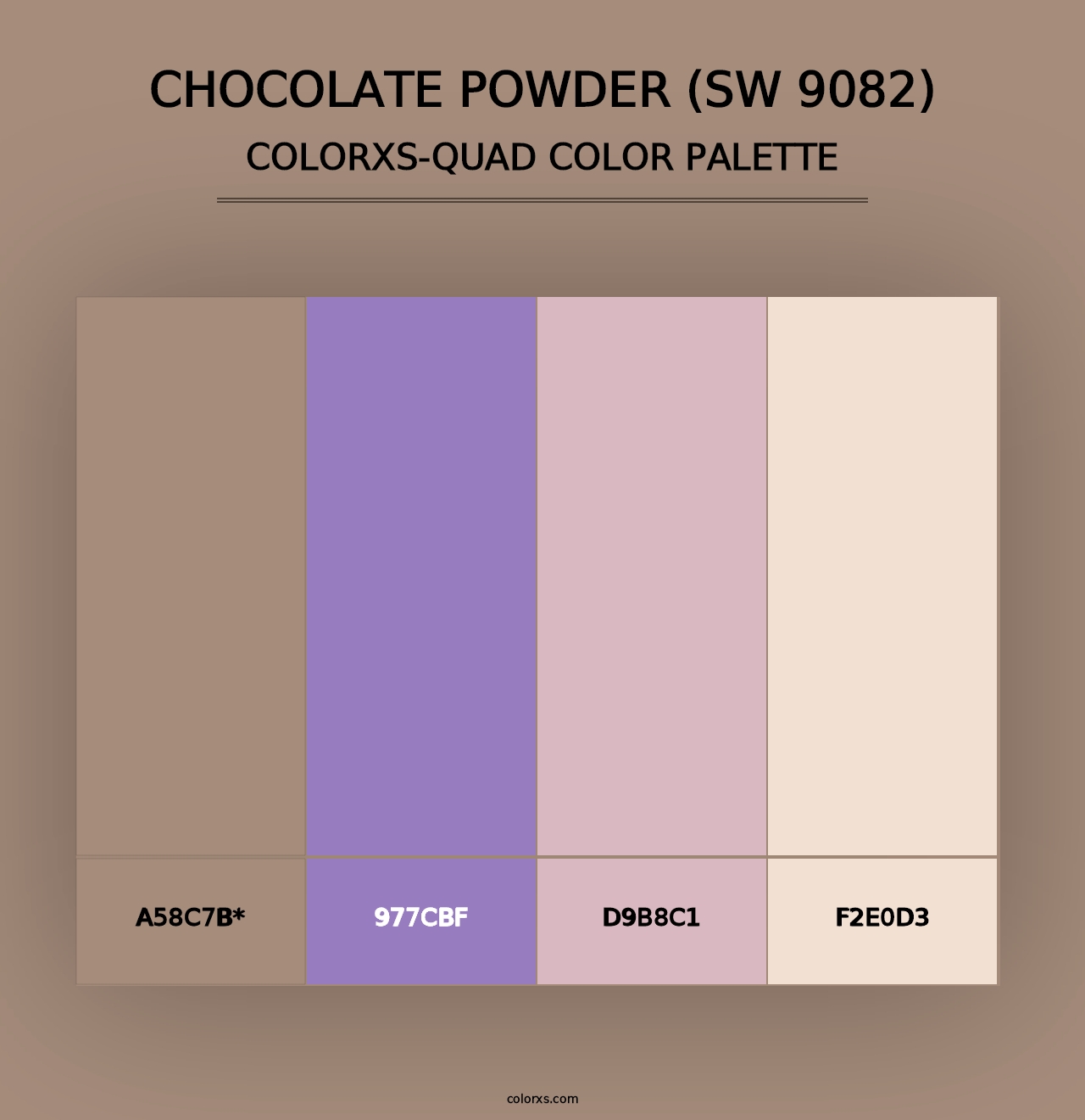 Chocolate Powder (SW 9082) - Colorxs Quad Palette