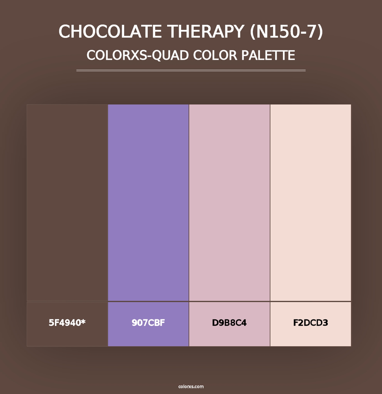 Chocolate Therapy (N150-7) - Colorxs Quad Palette