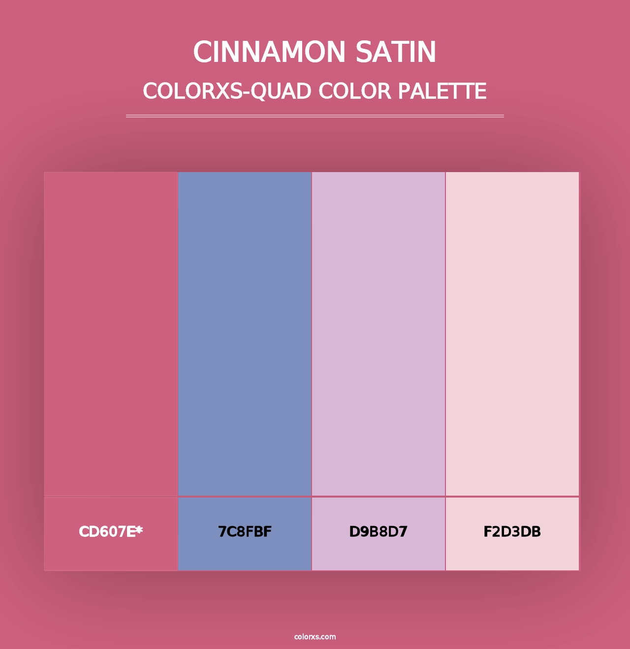 Cinnamon Satin - Colorxs Quad Palette