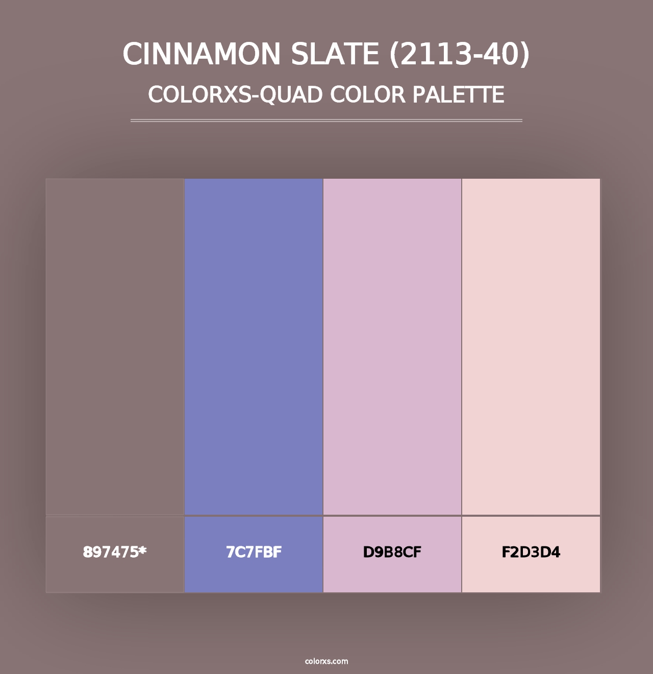 Cinnamon Slate (2113-40) - Colorxs Quad Palette