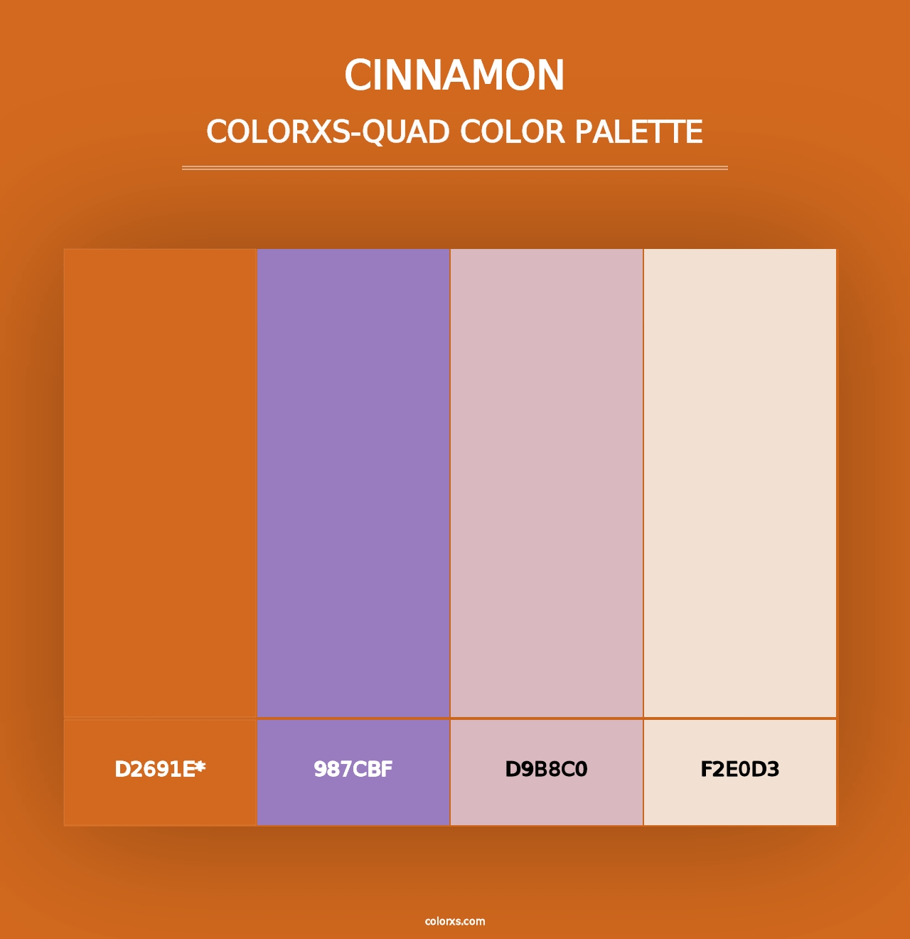 Cinnamon - Colorxs Quad Palette