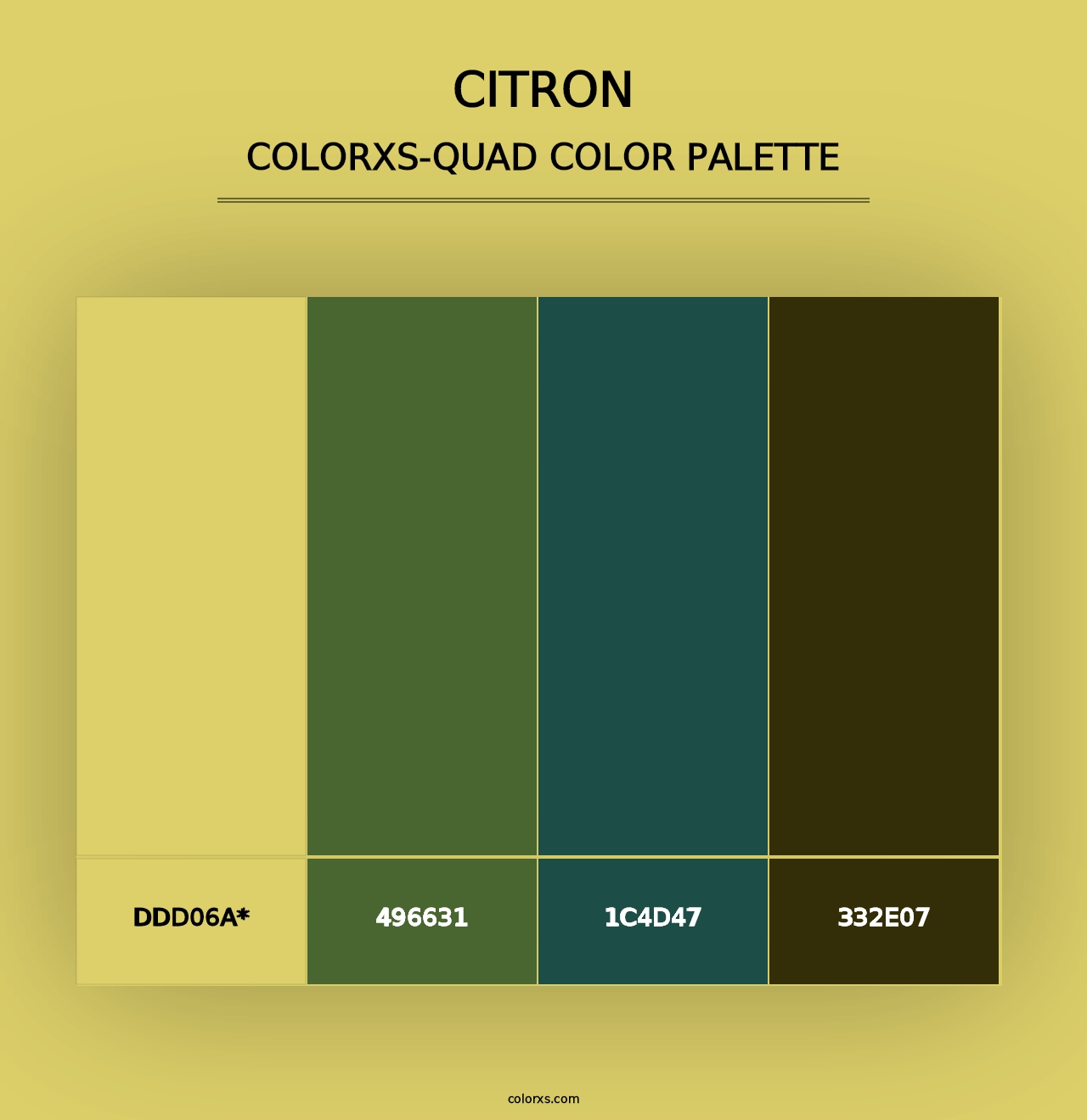 Citron - Colorxs Quad Palette