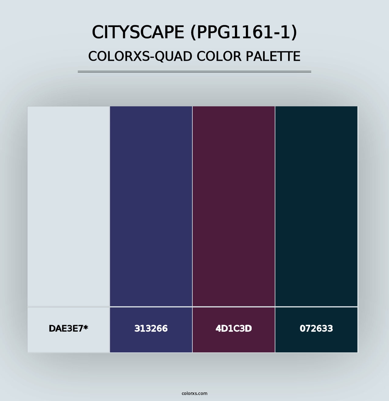 Cityscape (PPG1161-1) - Colorxs Quad Palette