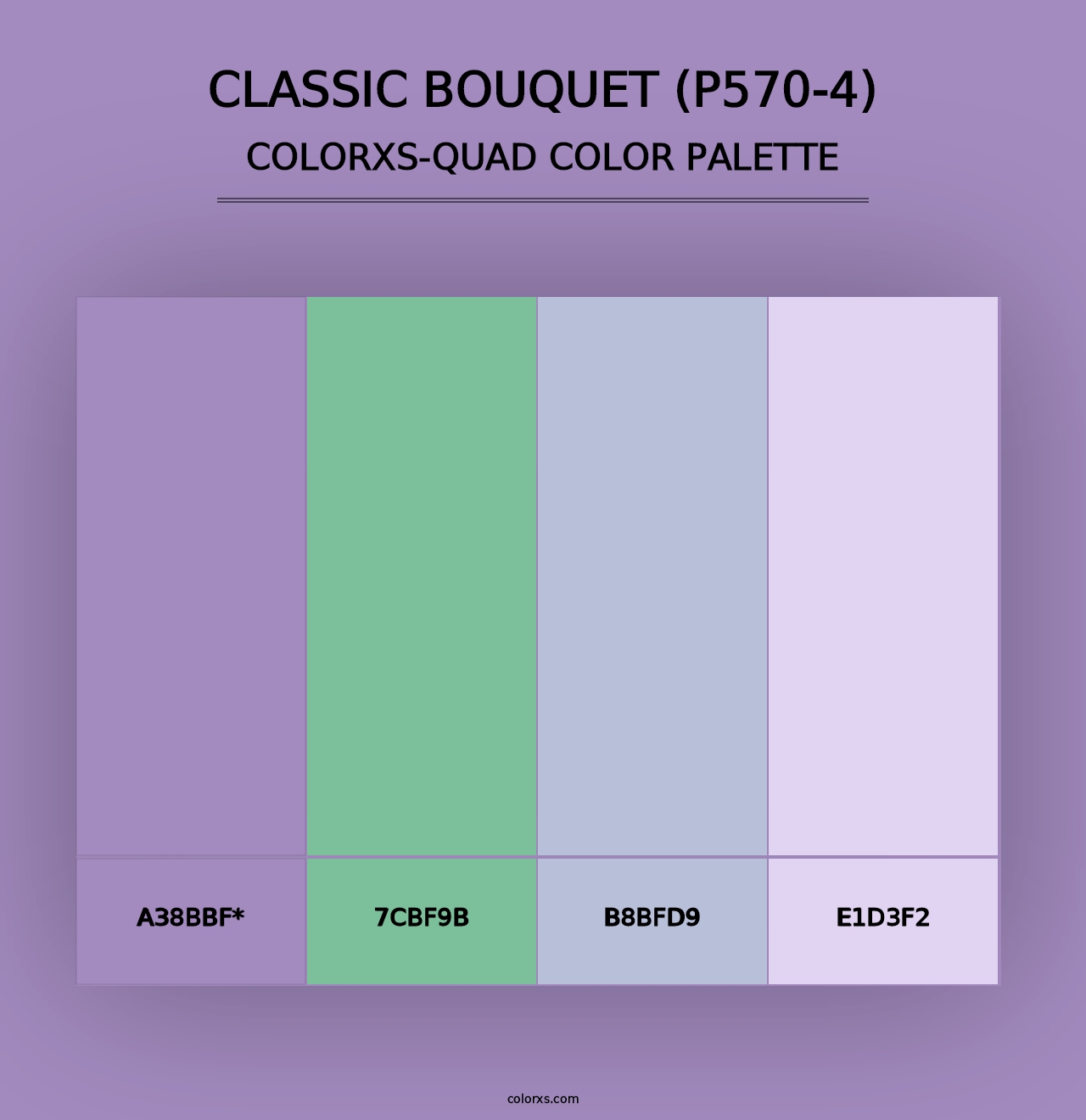 Classic Bouquet (P570-4) - Colorxs Quad Palette