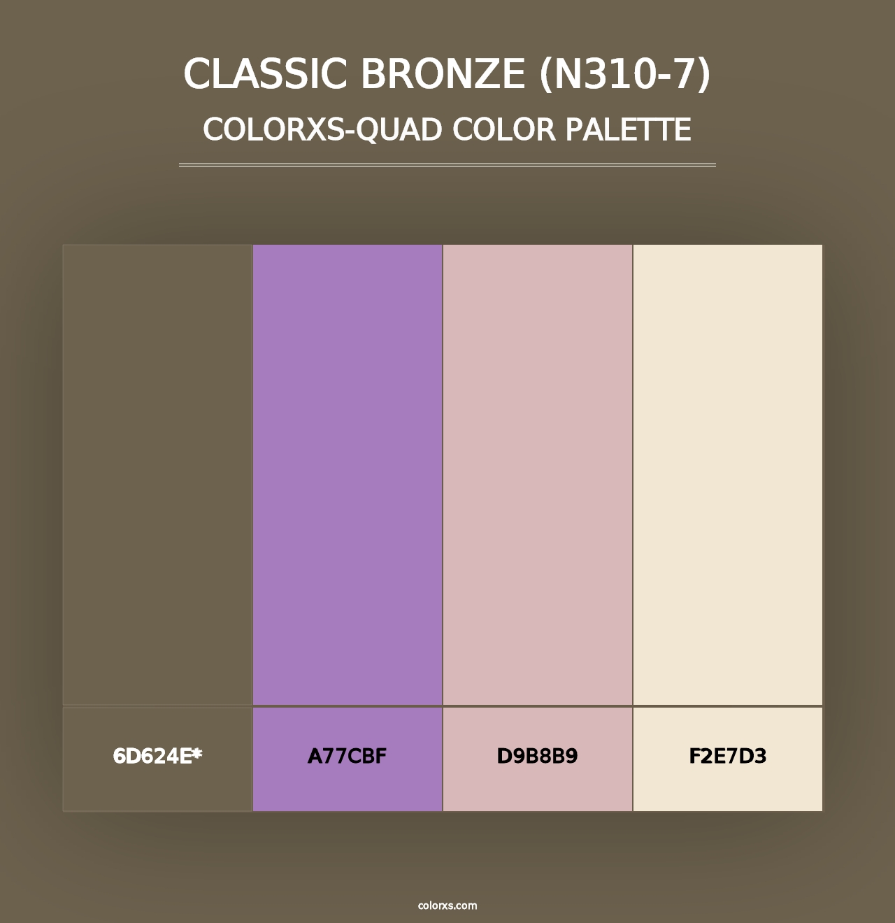 Classic Bronze (N310-7) - Colorxs Quad Palette