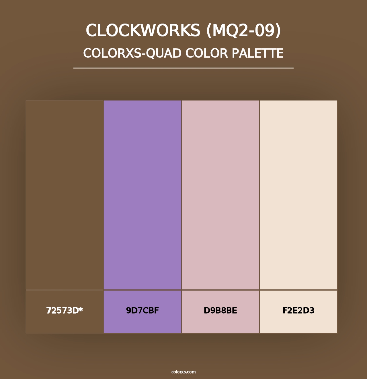 Clockworks (MQ2-09) - Colorxs Quad Palette